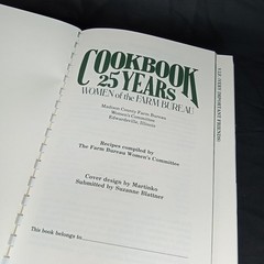 Vintage 1980s Women Of The Farm Bureau Spiral Bound Cookbook 489 Pages Closeout