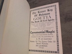 Lesser Key of Solomon Goetia, The Book of Evil Spirits 1916 by De Laurence, Dr.