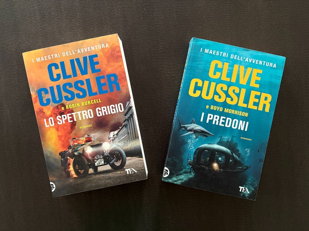 *New* Clive Cussler Italian Language Trade Paperbacks The Grey Ghost & Marauder