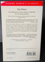 The Bible Authorized King James Version (Oxford World’s Classics) LIKE NEW