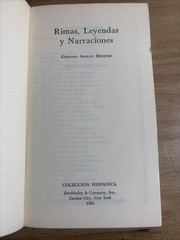 Rimas Leyendas y Narraciones Gustavo Adolfo Becquer 1961 Doubleday Spanish Good+