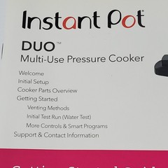 Instant Pot® DUO Pressure Cooker Multi Use Getting Started Guide Manual
