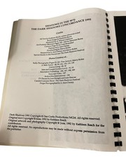 Shadows in the 90’s: The Dark Shadows Concordance 1991 Fanzine Kathleen Resch
