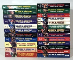 Lot of 24 Ashes Series by William J. Johnstone 1990s-2000s Softcover Westerns