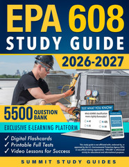 EPA 608 Study Guide HVAC/R Certification Exam Prep Paperback Brand New