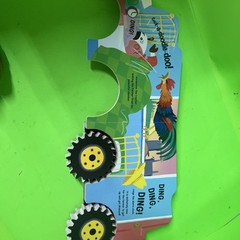 Giant Spin and Go! Tractor Board Book Ages 3+ With Wheels That Really Turn!