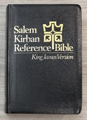 UNMARKED Salem Kirban Reference Bible KJV Bonded LEATHER King James Version AMG