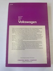 Volkswagen Chiltons Repair Tune up 1949-71 SC 1974 212 Pages Very Clean 91J