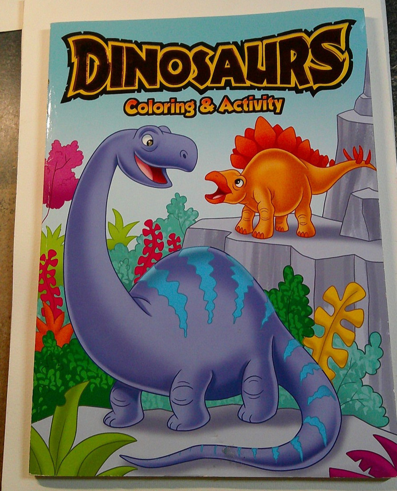 DINOSAURS COLORING AND ACTIVITY BOOK IN NEW CONDITION
