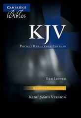 Bible KJV Pocket Reference Bible, Black French Morocco Leather w (Leather Bound)