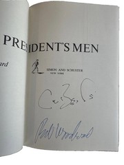 RARE All The President’s Men Signed By Bernstein, Woodward, and Dean