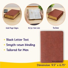 Personalized ESV Bible with Name Engraved, ESV Men’s Study Bible, Baptism Gifts