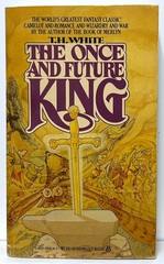 T.H. White ONCE & FUTURE KING, BOOK OF MERLYN lot of 2 mm paperback