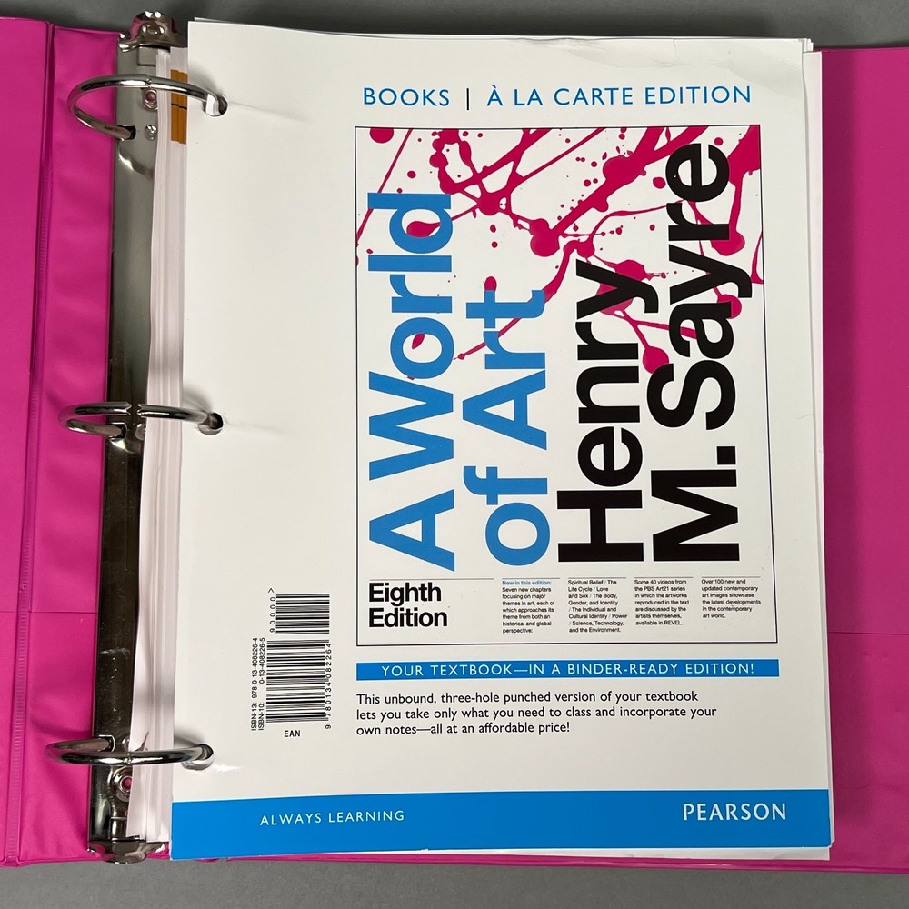 World of Art, A, Books a la Carte Edition (8th Edition) – Loose Leaf Binder GOOD