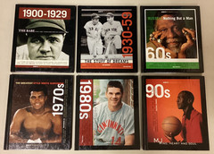 Lot of 6 Vols. ESPN SPORTS CENTURY Books 1900-1929, 1930-59, 1960s-70s-80s-90s