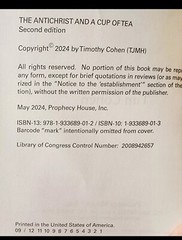 The Antichrist and a Cup of Tea (2nd Ed May 2024) by Cohen, Tim HTF