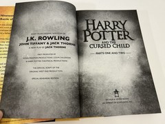 Harry Potter and the Cursed Child Special Rehearsal Ed. Script Parts 1&2 1st Ed.