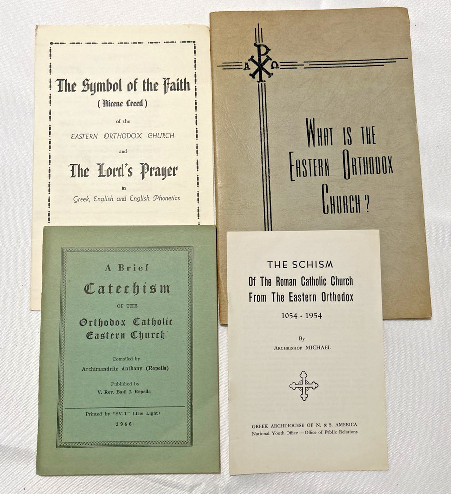 Eastern Orthodox Church ~ Lot of 4 ~ Pamphlets, Brochures ~ Vintage