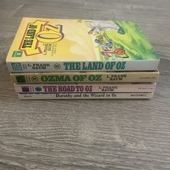 L. Frank Baum 4 Book Lot Dorothy the Wizard of Oz Del Rey Land Ozma Road 2 3 5