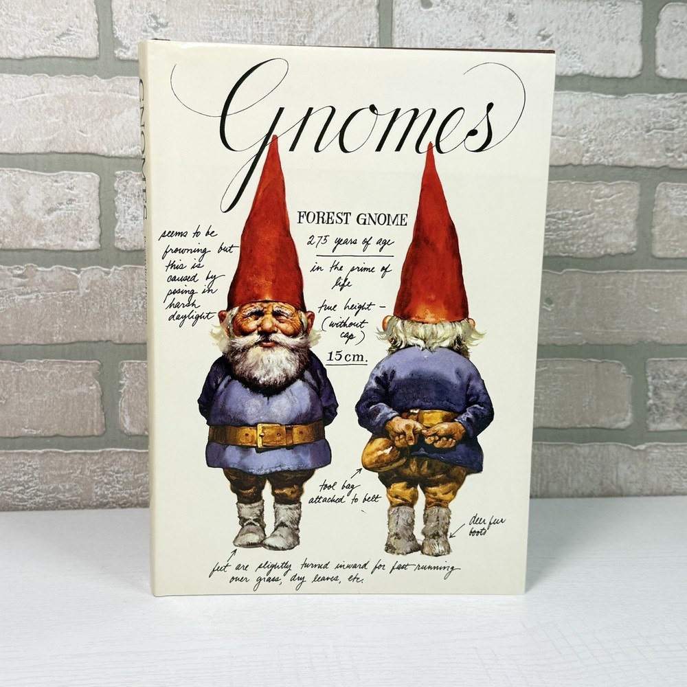 Gnomes Wil Huygen Rien Poortvliet 1977 Abrams Illustrated Fantasy Folklore HC DJ