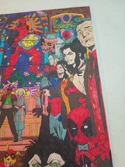 (1) Pre-owned 14 Colored Pages From Deadpool Coloring Book.