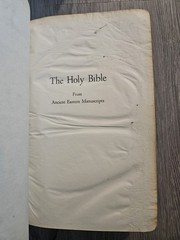 Holy Bible; Lamsa; 1967; FRENCH MOROCCO LEATHER; Ancient Eastern Manuscripts