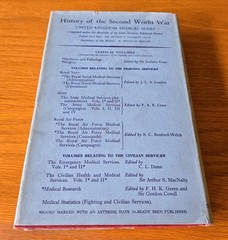 Royal Naval Medical Services Vols I & II Administration (1954) Operations (1956)