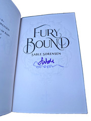 SIGNED Special LUXURY Edition FURY BOUND Sable Sorensen Bewitched Pages * New *