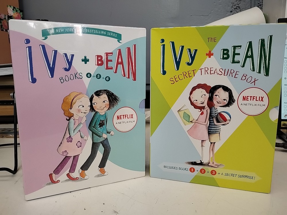 LOT OF 2 Ivy and Bean Box Sets 1-6 Beginning Chapter Books
