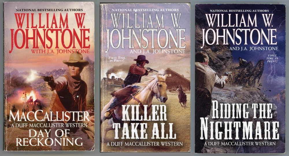 Duff MacCallister Western Action Lot of 3 Paperback by William Johnstone