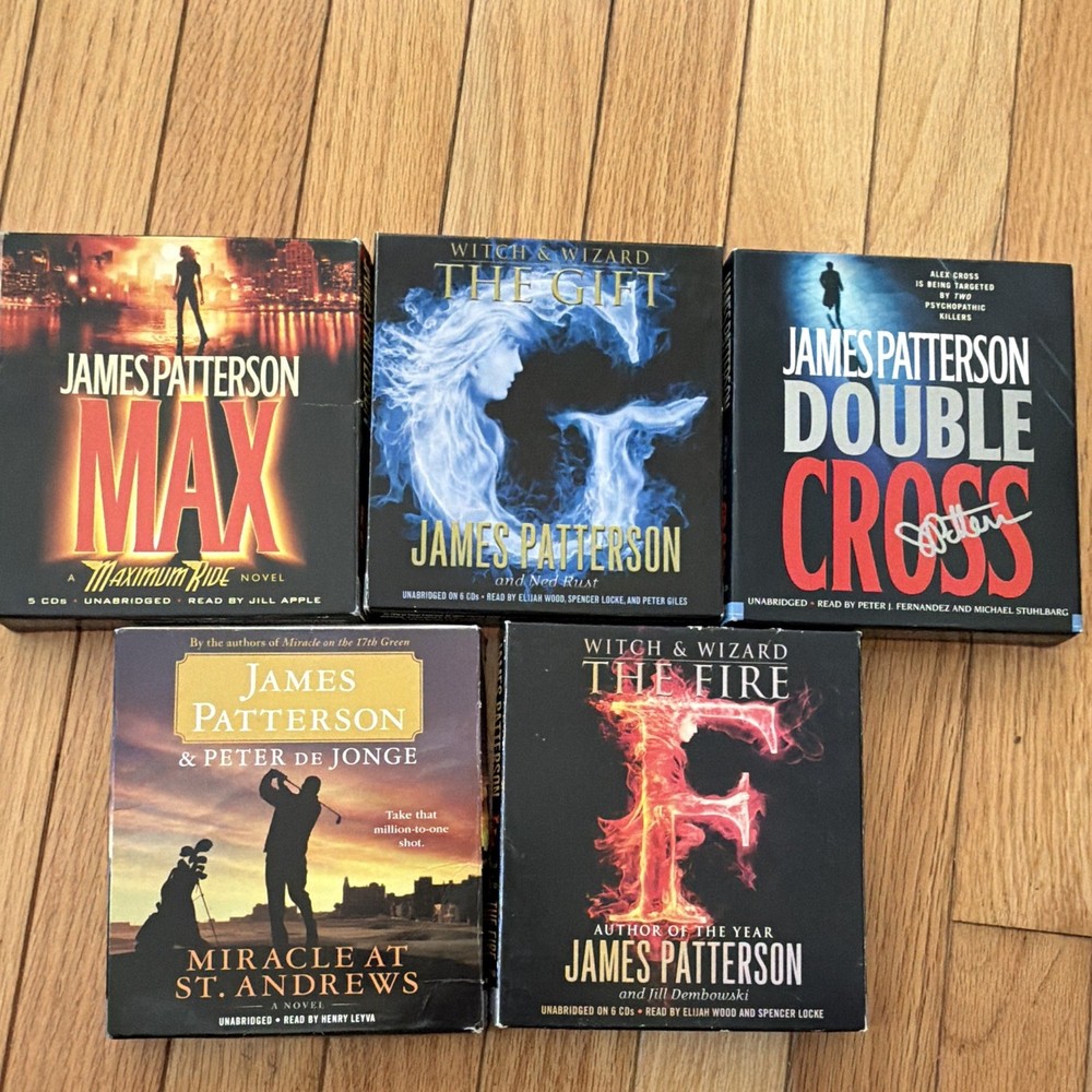 James Patterson Unabridged Audiobook Lot of 5 – Fiction Thriller #14