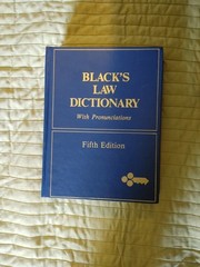 Black’s Law Dictionary 5th Edition Legal Definitions American & English Law