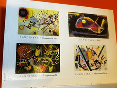 Wassily Kandinsky 16 Art Nouveau Stickers (Dover Fine Art) each is 1.75″ x 2.5″
