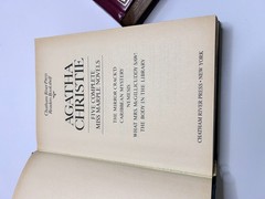 Agatha Christie Hercule Poirot & Miss Marple 1980 Chatham River Press Leather