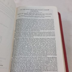 Vintage Pocket Size Oxford KJV TEXT BIBLE 01153x Red Leather Gilt Box