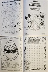 Christmas Holiday Coloring & Activity Books Lot Of 4 Popular Kid’s Characters