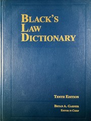 Black’s Law Dictionary, 10th Edition