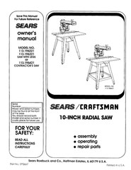 Sears Craftsman 113.196221 113.196321 113.196421 Instruction Manual: 80 Pages