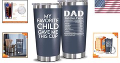 Dad Birthday Gift – 20oz Tumbler for Father, Bonus Dad