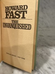 The Unvanquished by Howard Fast American Revolution Novel paperback book 1970