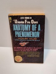 Anatomy Of A Phenomenon By Jacques Valler UFOs UAOs Ace 1965 Paperback