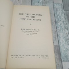 The Archaeology of the New Testament by E.M. Blaiklock 1st edition HC/DJ