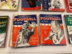 Vintage Football Books & Record Guides Lot – 11 Mid-Century Titles (1930s-1960s)