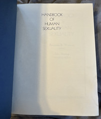 HANDBOOK OF HUMAN SEXUALITY HARDCOVER 1980 365 PAGES JOHN MONEY BENJAMIN WOLMAN