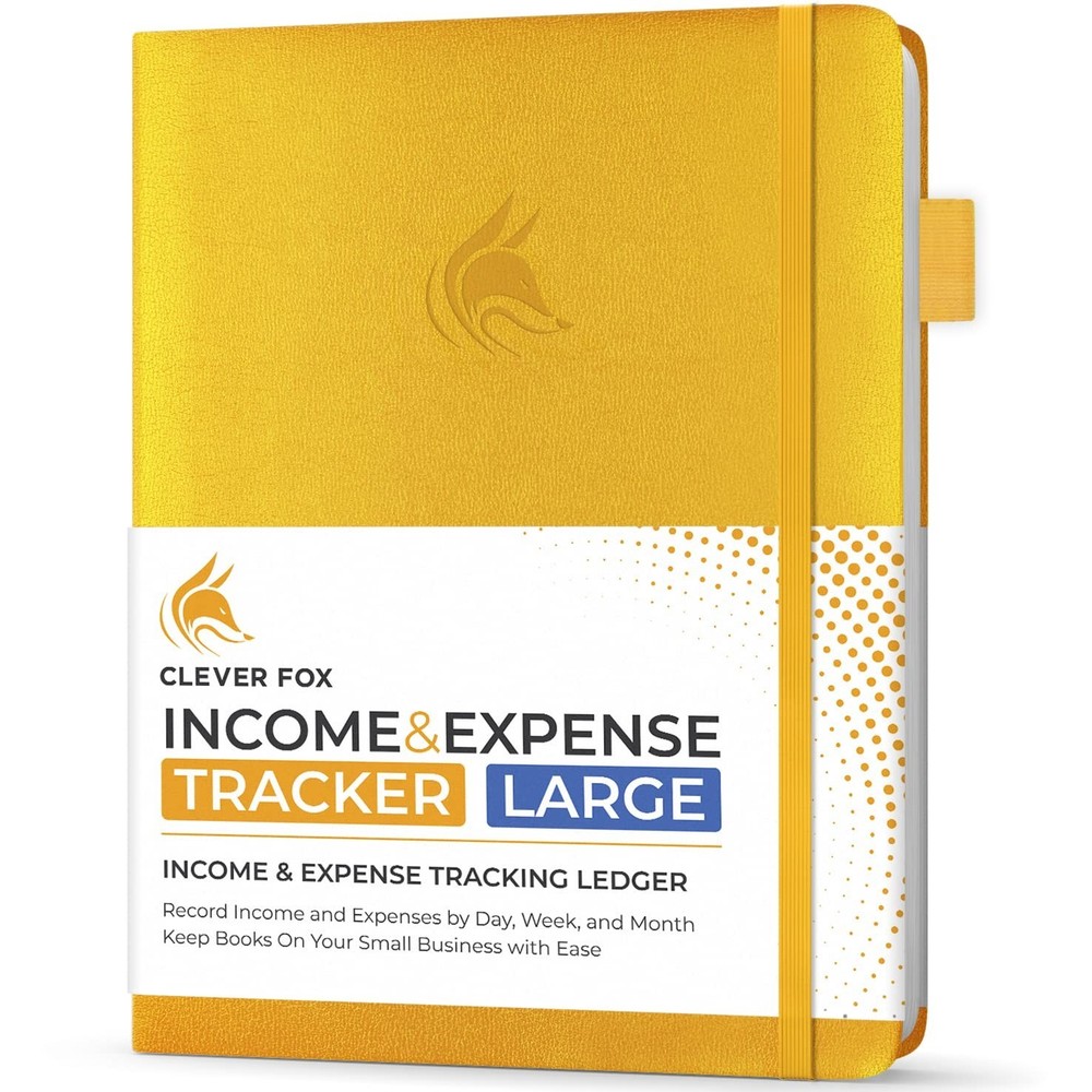 Large Income & Expense Tracker Ledger Book – 2-Year Accounting Notebook for Smal