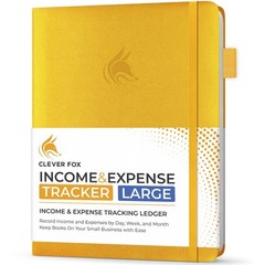 Large Income & Expense Tracker Ledger Book – 2-Year Accounting Notebook for Smal