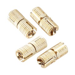 4Pcs/pack Copper Brass Cabinet Gift Box Concealed Barrel Hinge 8mm 180° Opening