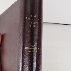 NIV Life Application Study Bible Bonded Leather Printed in USA – Red Letter
