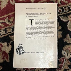 Mohandas K. Gandhi: An Autobiography (1972, Paperback, 1st Ed/Later Printing)