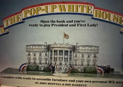 Vintage The Pop-Up White House Book 1983, The Reagans With Unpunched Pages HC
